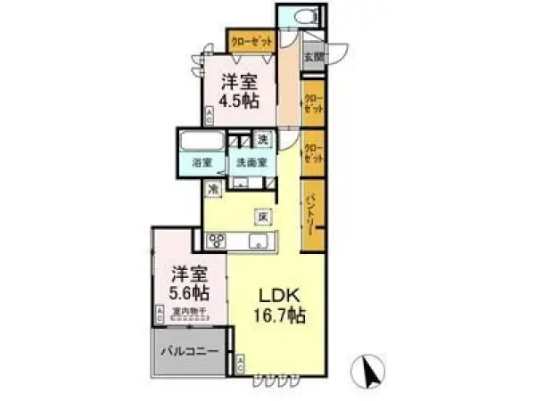 103号室の間取り図