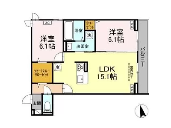 301号室の間取り図