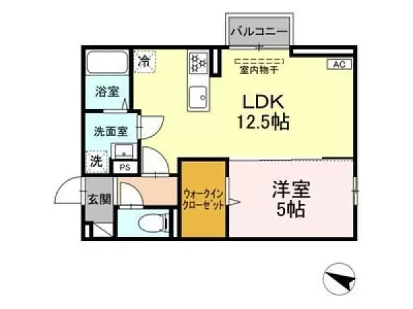101号室の間取り図