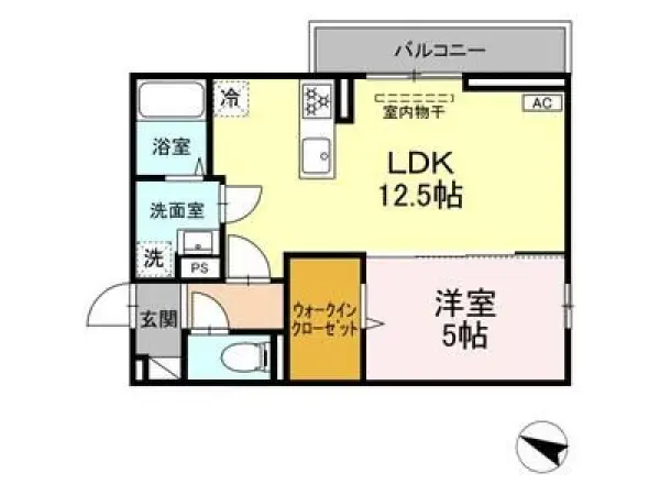 301号室の間取り図
