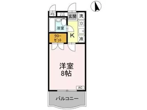 105号室の間取り図