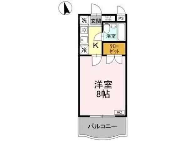 203号室の間取り図