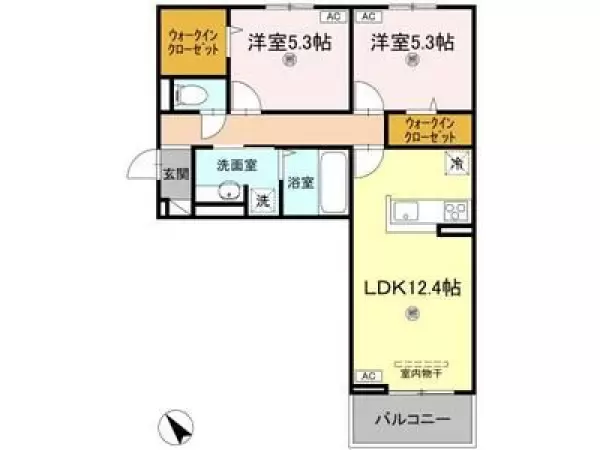 301号室の間取り図