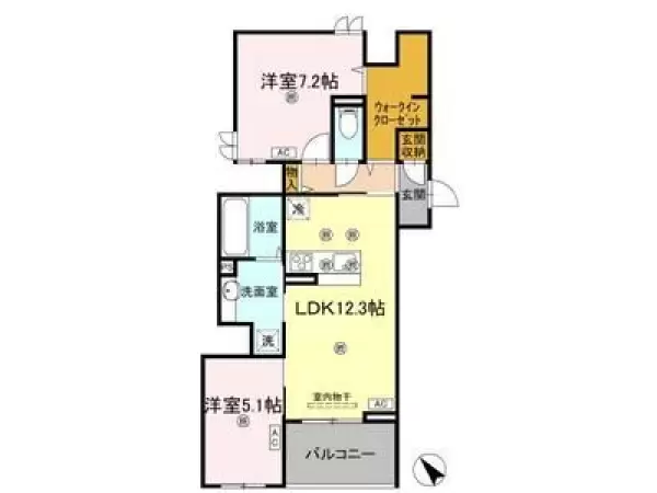 303号室の間取り図