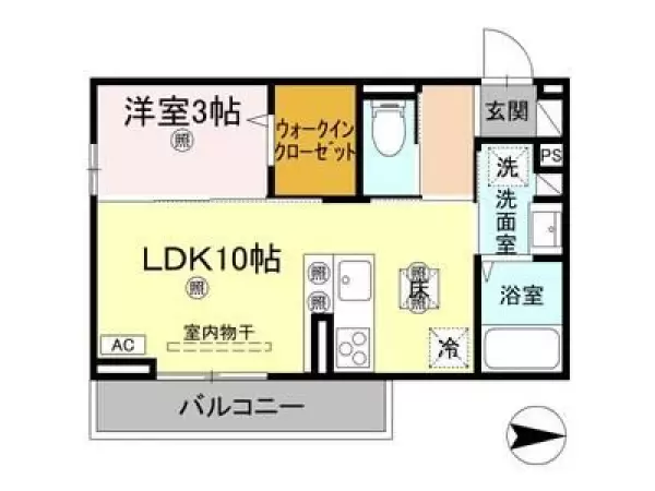 103号室の間取り図