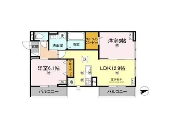 105号室の間取り図