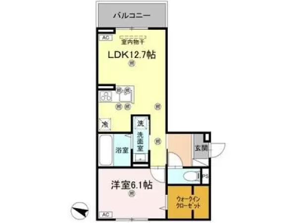 301号室の間取り図