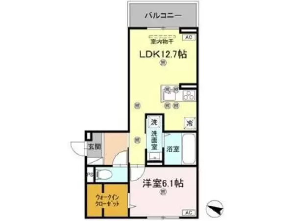 303号室の間取り図