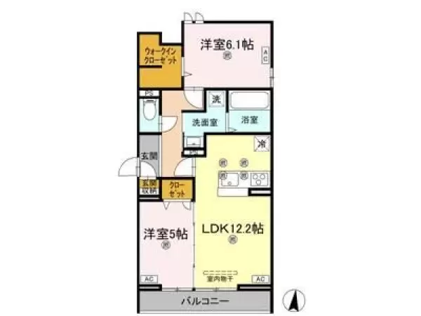 301号室の間取り図