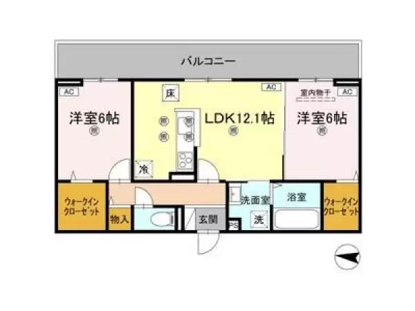 105号室の間取り図