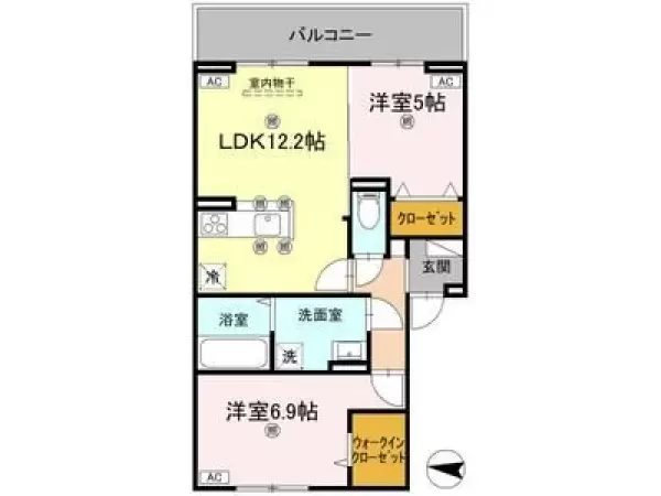 301号室の間取り図