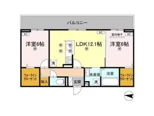 305号室の間取り図