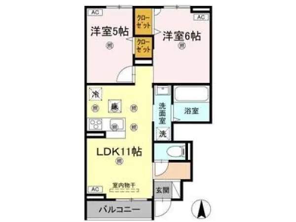 103号室の間取り図
