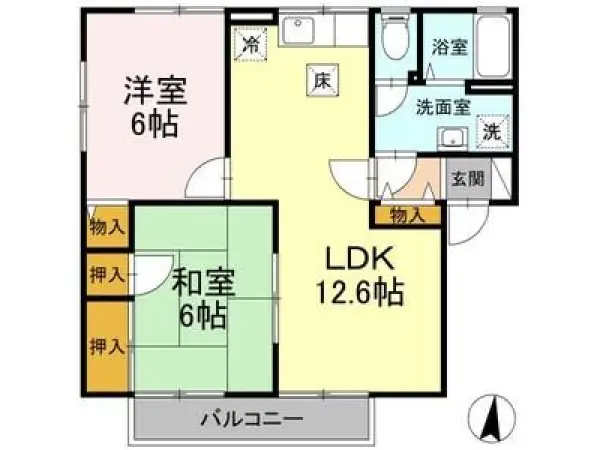101号室の間取り図
