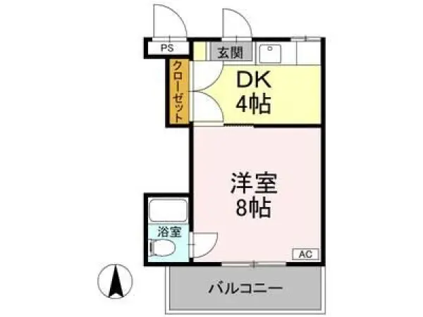 304号室の間取り図