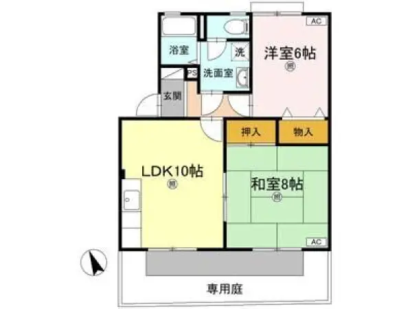 103号室の間取り図